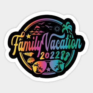 Family Vacation 2022 Matching Shirts Sticker